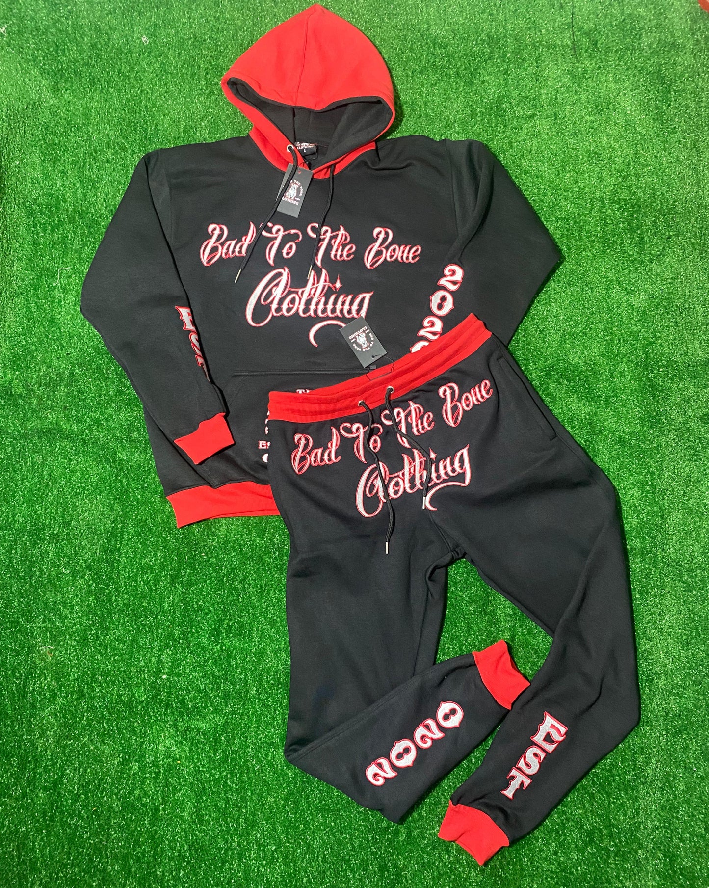 Adult O.G 'Bad To The Bone Clothing' Fully Embroided Tracksuit