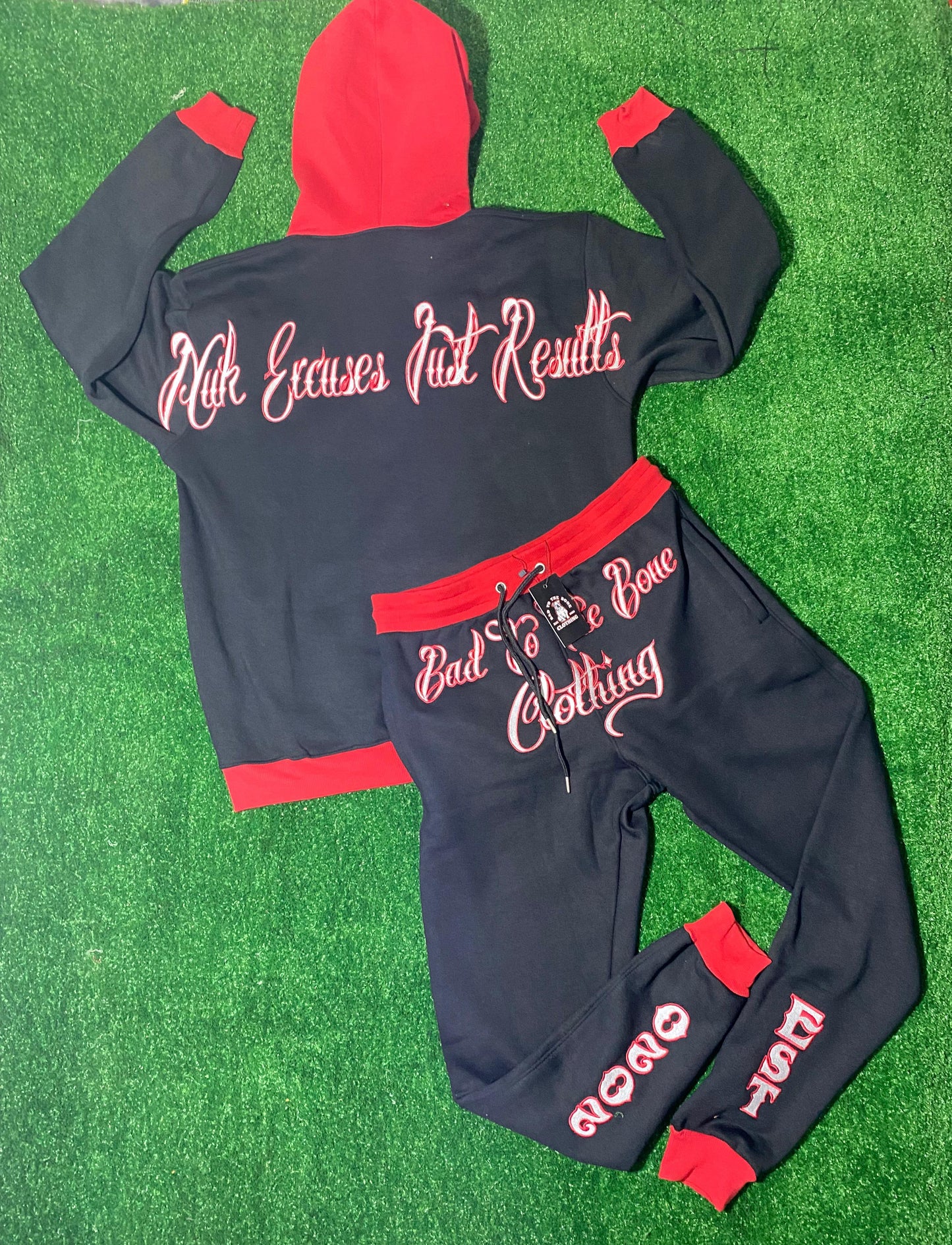 Adult O.G 'Bad To The Bone Clothing' Fully Embroided Tracksuit