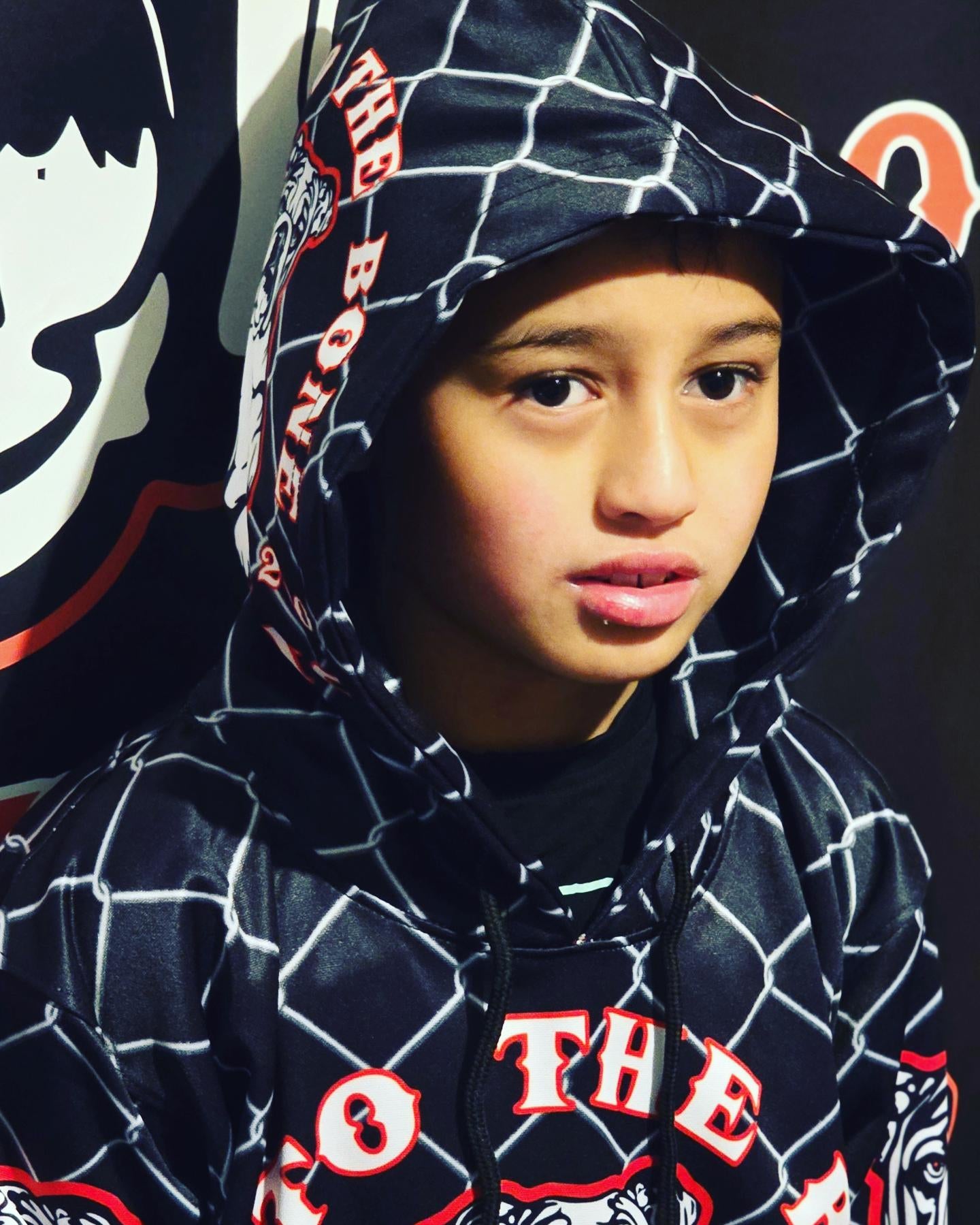 Youth O.G 'Bad To The Bone Clothing Est.2020' Sublimated Hood.