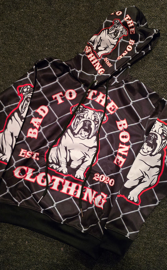 Youth O.G 'Bad To The Bone Clothing Est.2020' Sublimated Hood.