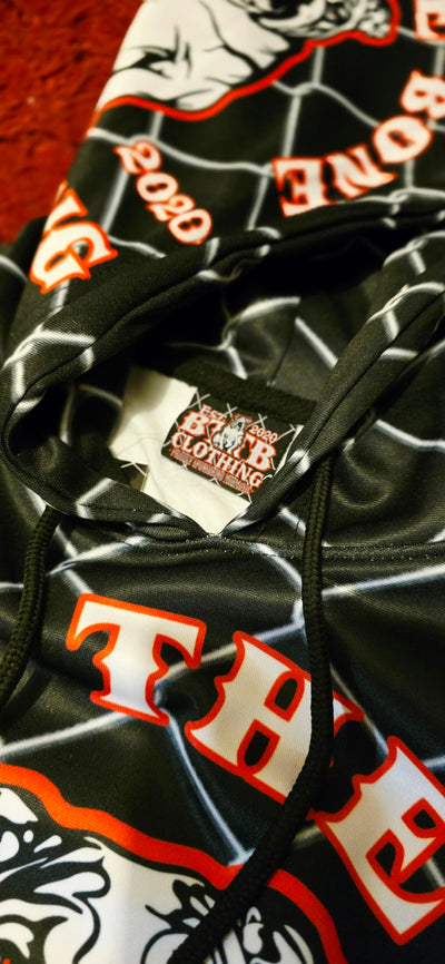 Toddler/Kids/Youth O.G 'BTTB Clothing' Sublimated Black Hood.