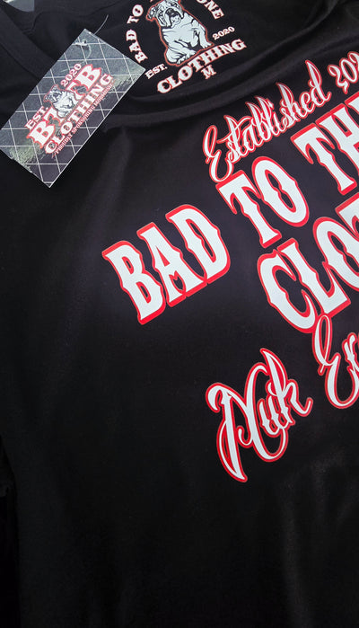 Adult O.G 'BTTB Clothing N.E.J.R' DTF Printed Black T-Shirt.