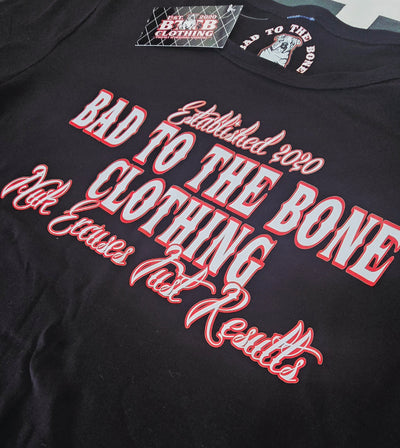 Adult O.G 'BTTB Clothing N.E.J.R' DTF Printed Black T-Shirt.