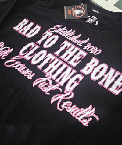 Adult O.G 'BTTB Clothing N.E.J.R' DTF Printed Long-sleeved Black Crew-Neck.
