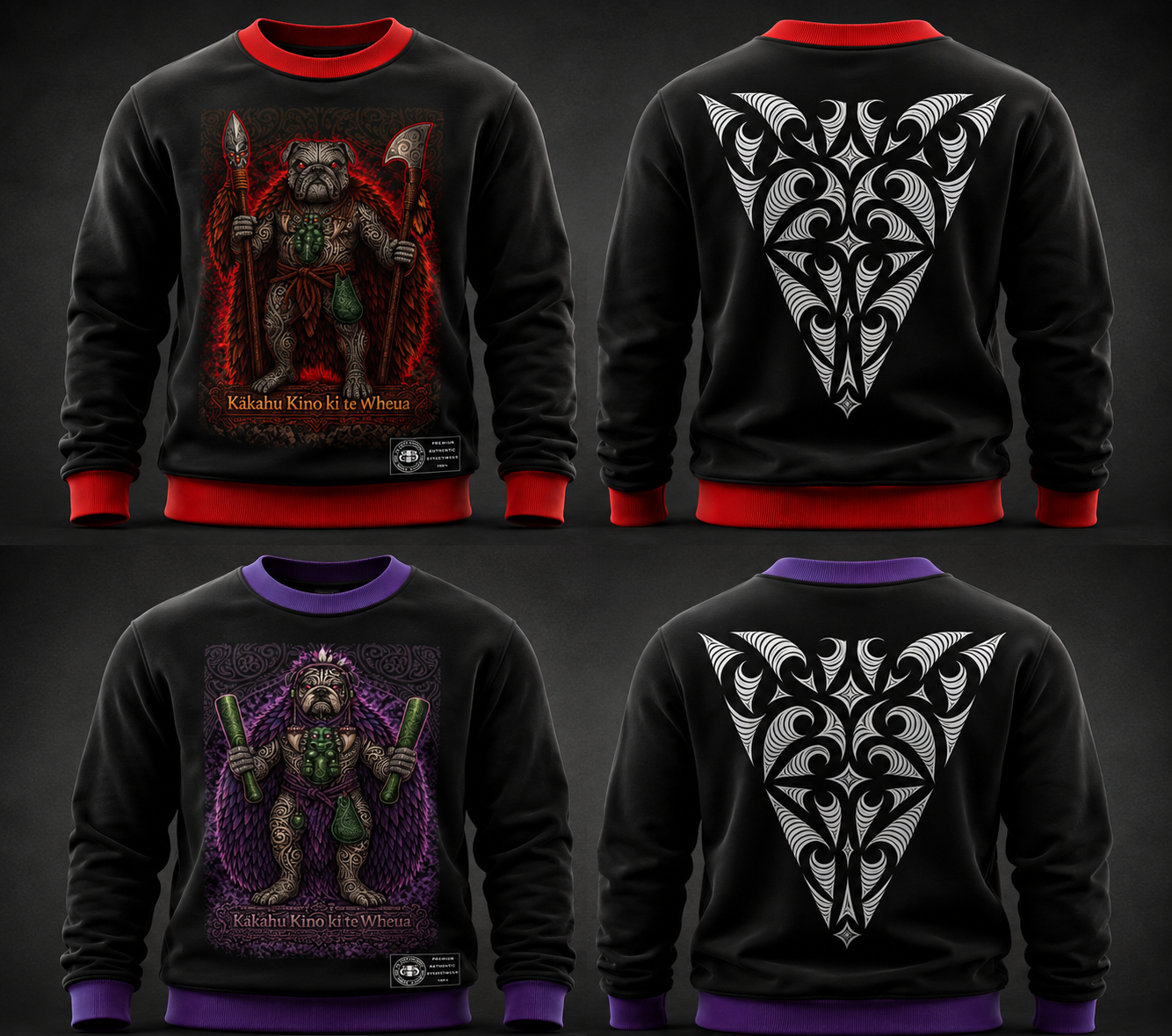O.G 'Kākahu Kino Ki Te Wheua' DTG Printed Crew-Neck Sweatshirt.